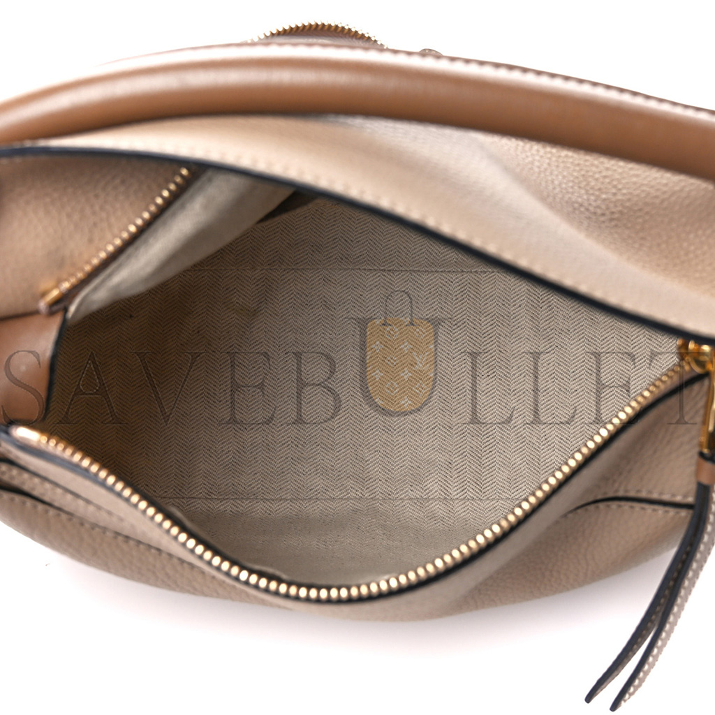 LOEWE GRAINED CALFSKIN SMALL PUZZLE BAG SAND MINK (24*16.5*10.5cm) LOEWE GRAINED CALFSKIN SMALL PUZZLE BAG SAND MINK (24*16.5*10.5cm)