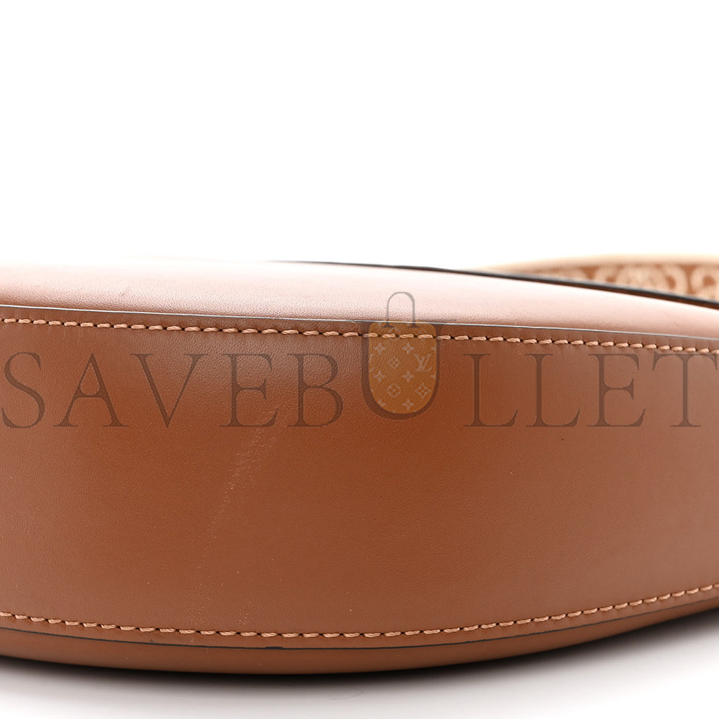 LOEWE SATIN CALFSKIN JACQUARD LUNA BAG PECAN (28*14*6cm) LOEWE SATIN CALFSKIN JACQUARD LUNA BAG PECAN (28*14*6cm)